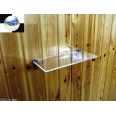 Clear Acrylic Plexi-glass Bathroom Kitchen Wall Hanging Floating Shelf Shelves   232871599356
